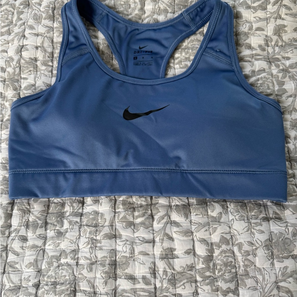 Nike Women's Racerback Slate Blue Sports Bra - Dri Fit